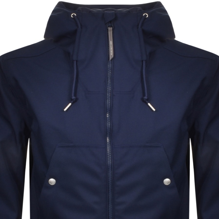 Alternative Image for ProductPretty Green Soft Shell Hooded Jacket Navy2